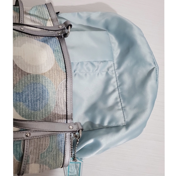 RARE Coach Blue Silver Crossbody or Shoulder Bag - Picture 13 of 17